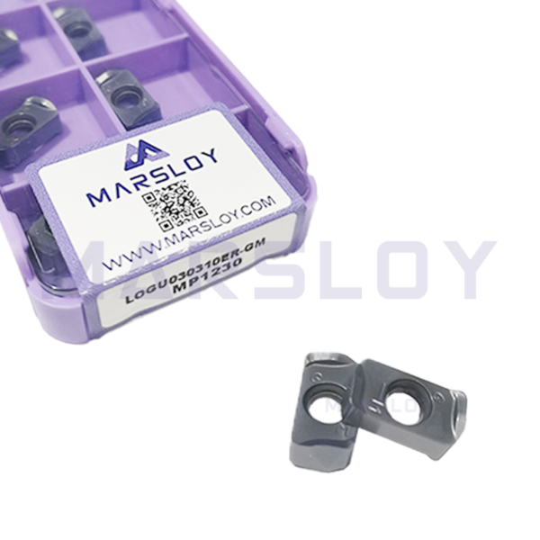 Indexable insert for milling LOGU030310ER-GM for high feed rate indexable face mills